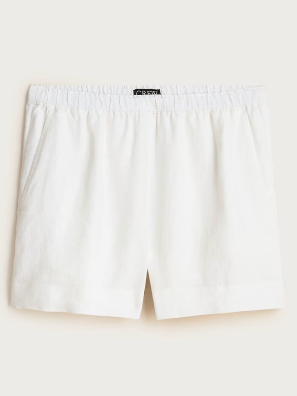 J. Crew 3" Stratus short in linen white size Medium
